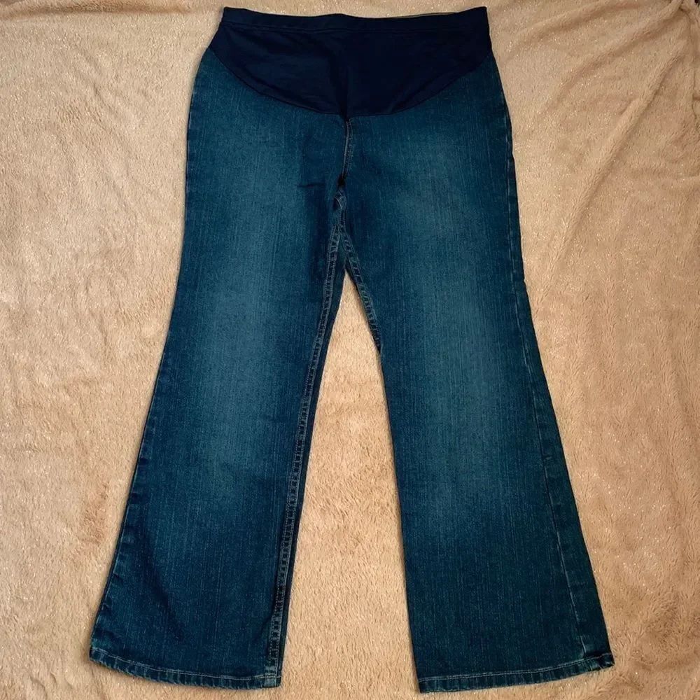 Old Navy Vintage Maternity Denim Jeans Pants M Short